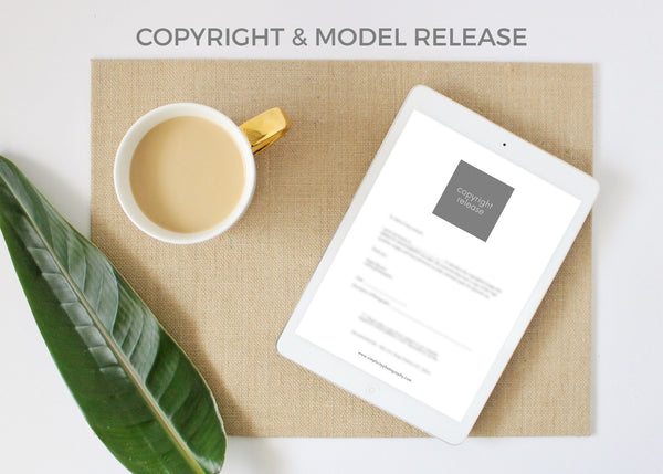 Sample copyright and model release template for photographers