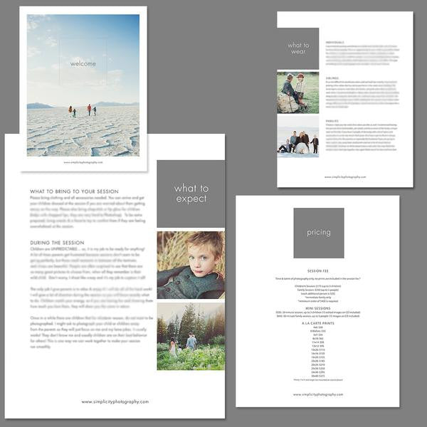 SP Essentials Marketing Pricing Business Templates for Photographers